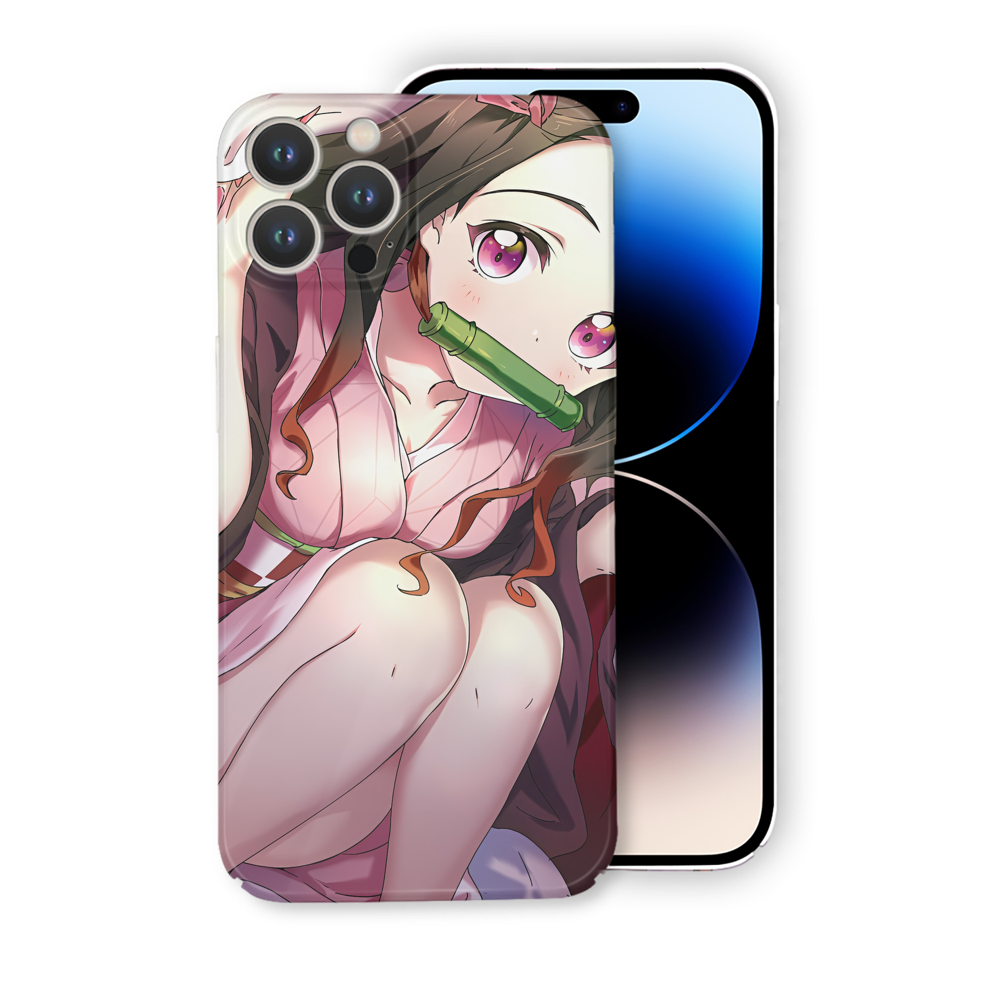 （画像用） 鬼滅の刃（きめつのやいば）竈門 禰󠄀豆子／かまど ねずこ Kamado Nezuko 【iPhone 14シリーズ対応】ハードケース